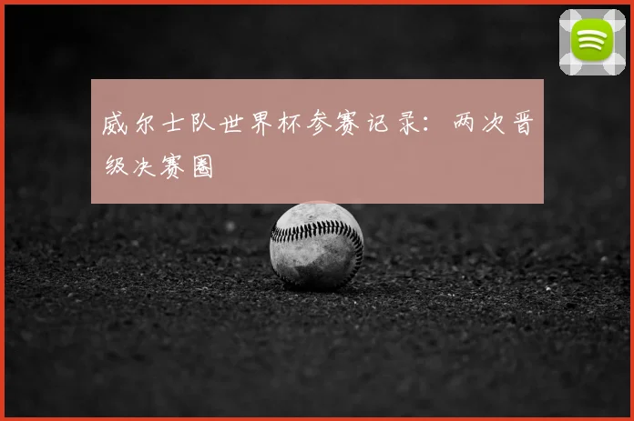 威尔士队世界杯参赛记录：两次晋级决赛圈