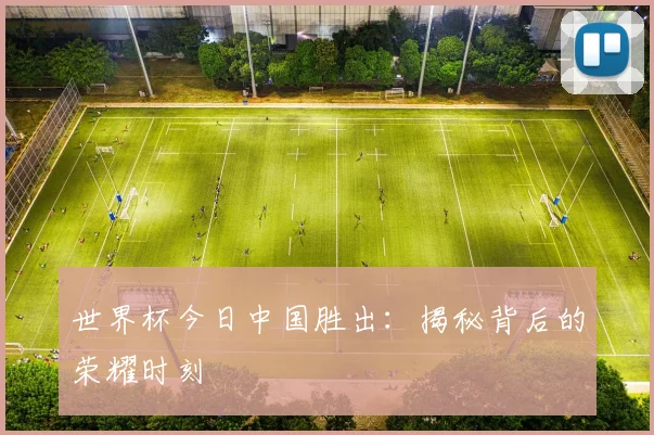 世界杯今日中国胜出：揭秘背后的荣耀时刻